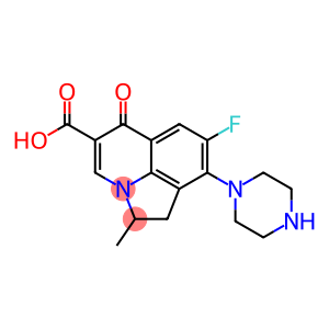 2-Methyl-7-fluoro-8-(piperazin-1-yl)-1,2-dihydro-5-oxo-5H-2a-azaacenaphthylene-4-carboxylic acid