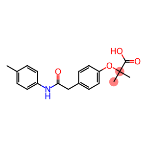 2-[4-[2-(4-Methylphenylamino)-2-oxoethyl]phenoxy]-2-methylpropionic acid