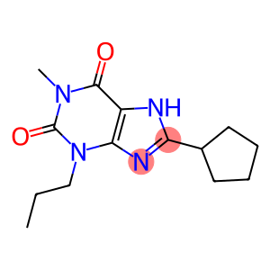 1-Methyl-3-propyl-8-cyclopentylxanthine