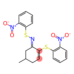 5-Methyl-1-(2-nitrophenylthioimino)-2-(2-nitrophenylthio)-2-cyclohexene