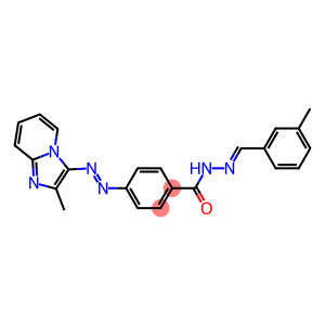 4-[(2-Methylimidazo[1,2-a]pyridin-3-yl)azo]-N'-(3-methylbenzylidene)benzohydrazide