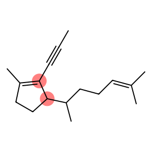 1-Methyl-3-(1,5-dimethyl-4-hexenyl)-2-(1-propynyl)cyclopentene