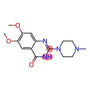 2-[4-Methyl-1-piperazinyl]-6,7-dimethoxyquinazolin-4(3H)-one