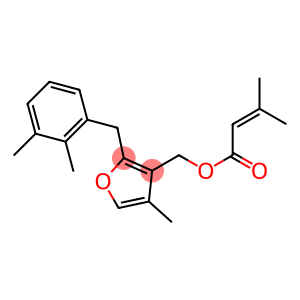 4-Methyl-2-(2,3-dimethylbenzyl)-3-[[(3-methyl-2-butenoyl)oxy]methyl]furan