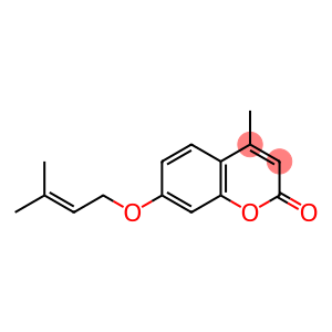 4-Methyl-7-(3-methyl-2-butenyloxy)-2H-1-benzopyran-2-one