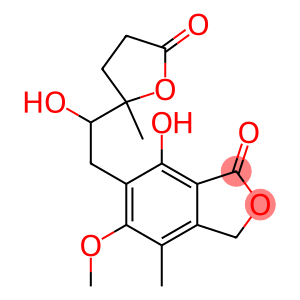 4-Methyl-5-methoxy-6-[2-hydroxy-2-(2-methyl-5-oxotetrahydrofuran-2-yl)ethyl]-7-hydroxyphthalide