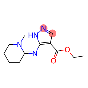 5-[(1-Methylpiperidin-2-ylidene)amino]-1H-pyrazole-4-carboxylic acid ethyl ester