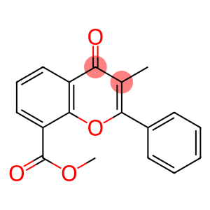 3-Methyl-4-oxo-2-phenyl-4H-1-benzopyran-8-carboxylic acid methyl ester