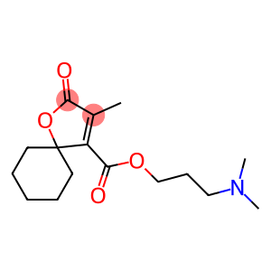 3-Methyl-2-oxo-1-oxaspiro[4.5]dec-3-ene-4-carboxylic acid 3-(dimethylamino)propyl ester