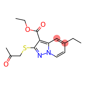 2-[[(Methylcarbonyl)methyl]thio]-5-ethylpyrazolo[1,5-a]pyridine-3-carboxylic acid ethyl ester