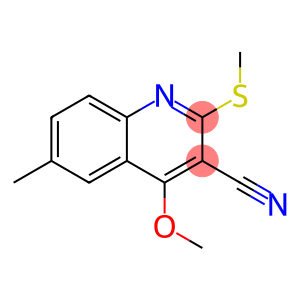 6-Methyl-4-methoxy-2-(methylthio)quinoline-3-carbonitrile