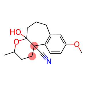 3-Methyl-4a-hydroxy-9-methoxy-1,2,3,4a,5,6,7,11b-octahydrobenzo[3,4]cyclohepta[1,2-b]pyran-11b-carbonitrile