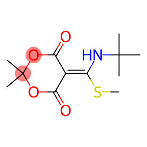 5-[(Methylthio)(tert-butylamino)methylene]-2,2-dimethyl-1,3-dioxane-4,6-dione