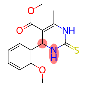 6-Methyl-4-(2-methoxyphenyl)-2-thioxo-1,2,3,4-tetrahydropyrimidine-5-carboxylic acid methyl ester