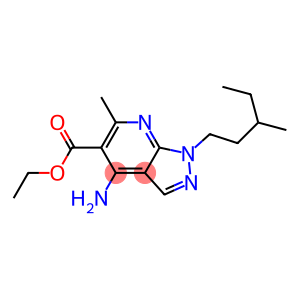 1-(3-Methylpentyl)-4-amino-6-methyl-1H-pyrazolo[3,4-b]pyridine-5-carboxylic acid ethyl ester