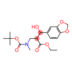 3-(3,4-Methylenedioxyphenyl)-3-hydroxy-2-[[(tert-butoxycarbonyl)(methyl)amino]methyl]propanoic acid ethyl ester