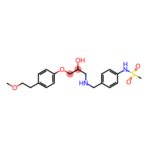 1-[4-(Methylsulfonylamino)benzylamino]-3-[4-(2-methoxyethyl)phenoxy]-2-propanol