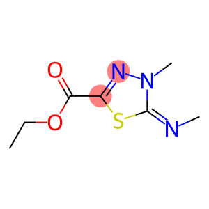 4-Methyl-4,5-dihydro-5-(methylimino)-1,3,4-thiadiazole-2-carboxylic acid ethyl ester