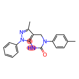 3-Methyl-1-phenyl-5-(p-tolyl)-4,5-dihydro-1H-pyrazolo[3,4-d]pyrimidin-6(7H)-one