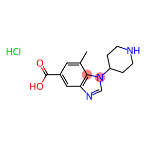 7-METHYL-1-(PIPERIDIN-4-YL)-1H-BENZO[D]IMIDAZOLE-5-CARBOXYLIC ACID HYDROCHLORIDE