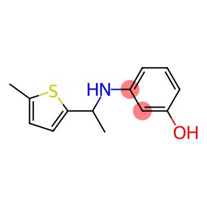 3-{[1-(5-methylthiophen-2-yl)ethyl]amino}phenol