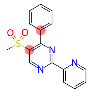 5-(METHYLSULPHONYL)-4-PHENYL-2-(PYRIDIN-2-YL)PYRIMIDINE