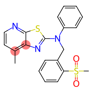 7-METHYL-N-[2-(METHYLSULFONYL)BENZYL]-N-PHENYL[1,3]THIAZOLO[5,4-B]PYRIDIN-2-AMINE