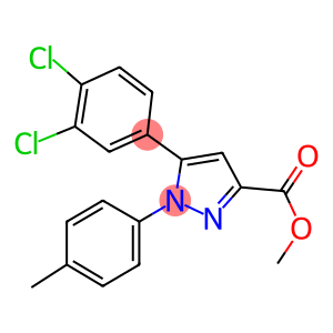 METHYL 5-(3,4-DICHLOROPHENYL)-1-(4-METHYLPHENYL)-1H-PYRAZOLE-3-CARBOXYLATE