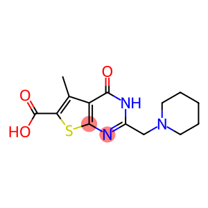 5-METHYL-4-OXO-2-(PIPERIDIN-1-YLMETHYL)-3,4-DIHYDROTHIENO[2,3-D]PYRIMIDINE-6-CARBOXYLIC ACID