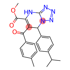 METHYL 7-(4-ISOPROPYLPHENYL)-6-(4-METHYLBENZOYL)-4,7-DIHYDROTETRAZOLO[1,5-A]PYRIMIDINE-5-CARBOXYLATE