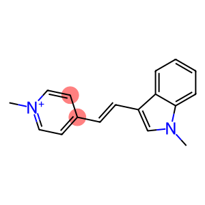 1-METHYL-4-[(E)-2-(1-METHYL-1H-INDOL-3-YL)-VINYL]-PYRIDINIUM