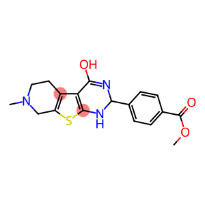 METHYL 4-(4-HYDROXY-7-METHYL-1,2,5,6,7,8-HEXAHYDROPYRIDO[4',3':4,5]THIENO[2,3-D]PYRIMIDIN-2-YL)BENZOATE