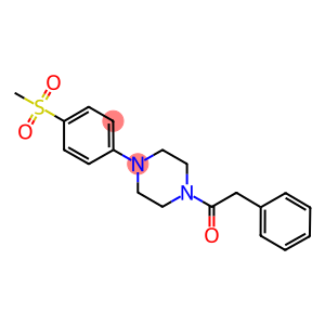 1-[4-(METHYLSULFONYL)PHENYL]-4-(PHENYLACETYL)PIPERAZINE