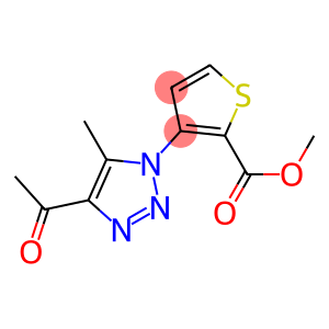 methyl 3-(4-acetyl-5-methyl-1H-1,2,3-triazol-1-yl)thiophene-2-carboxylate