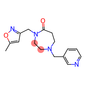 4-[(5-METHYLISOXAZOL-3-YL)METHYL]-1-(PYRIDIN-3-YLMETHYL)-1,4-DIAZEPAN-5-ONE