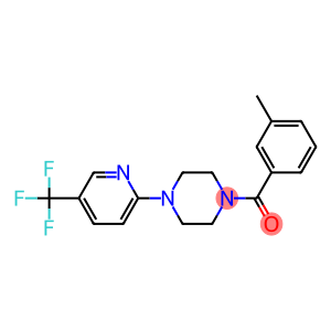 (3-methylphenyl){4-[5-(trifluoromethyl)-2-pyridinyl]piperazino}methanone