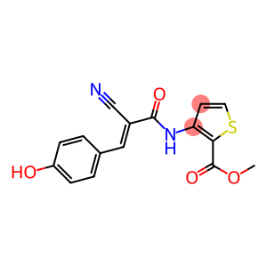 methyl 3-{[2-cyano-3-(4-hydroxyphenyl)acryloyl]amino}thiophene-2-carboxylate