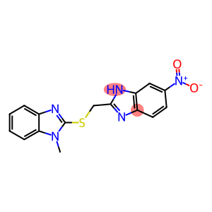 1-METHYL-2-([(6-NITRO-1H-BENZIMIDAZOL-2-YL)METHYL]THIO)-1H-BENZIMIDAZOLE