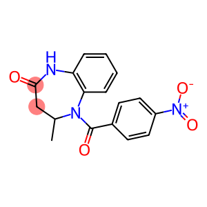 4-methyl-5-(4-nitrobenzoyl)-2,3,4,5-tetrahydro-1H-1,5-benzodiazepin-2-one