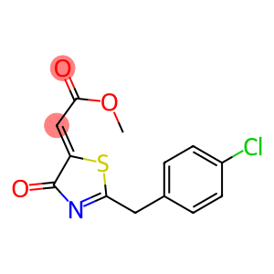 methyl 2-[2-(4-chlorobenzyl)-4-oxo-4,5-dihydro-1,3-thiazol-5-yliden]acetate