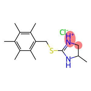 5-methyl-2-[(2,3,4,5,6-pentamethylbenzyl)thio]-4,5-dihydro-1H-imidazol-3-ium chloride