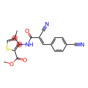 methyl 3-{[2-cyano-3-(4-cyanophenyl)acryloyl]amino}-4-methylthiophene-2-carboxylate