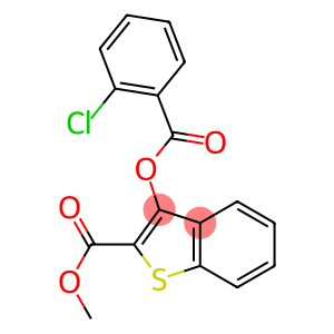 methyl 3-[(2-chlorobenzoyl)oxy]benzo[b]thiophene-2-carboxylate