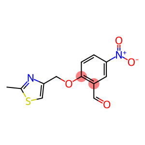 2-[(2-METHYL-1,3-THIAZOL-4-YL)METHOXY]-5-NITROBENZALDEHYDE