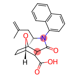 3-(2-METHYLPROP-2-EN-1-YL)-2-(1-NAPHTHYL)-1-OXO-1,2,3,6,7,7A-HEXAHYDRO-3A,6-EPOXYISOINDOLE-7-CARBOXYLIC ACID