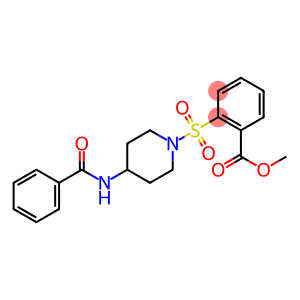 methyl 2-{[4-(benzoylamino)piperidino]sulfonyl}benzenecarboxylate