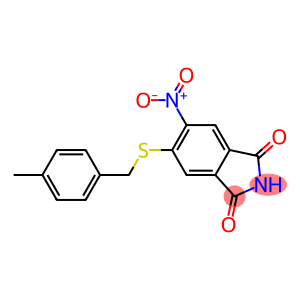 5-[(4-methylbenzyl)thio]-6-nitroisoindoline-1,3-dione