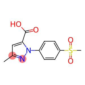 3-METHYL-1-(4-(METHYLSULFONYL)PHENYL)-1H-PYRAZOLE-5-CARBOXYLIC ACID