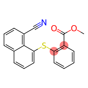 methyl 2-[(8-cyano-1-naphthyl)thio]benzoate