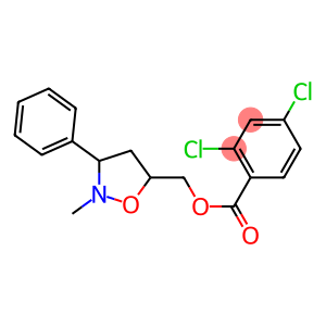 (2-methyl-3-phenyltetrahydro-5-isoxazolyl)methyl 2,4-dichlorobenzenecarboxylate